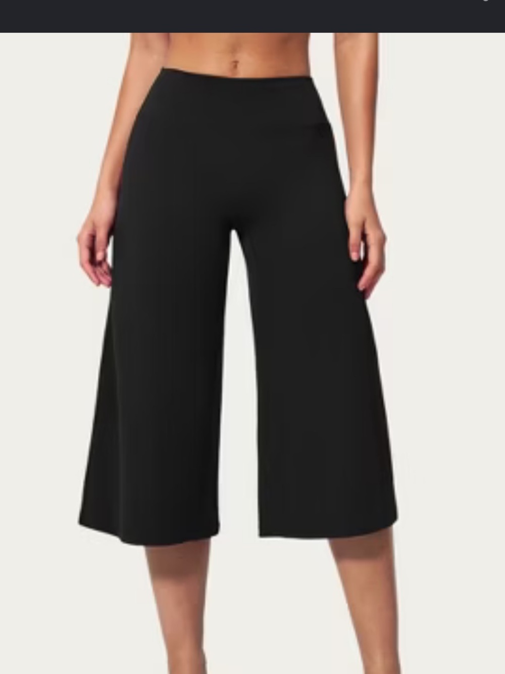 Sapphire Red Women's Apparel Capris wide leg Black Med/Large